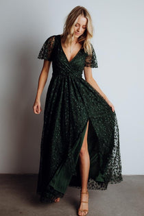 Marseille Embossed Maxi Dress | Green ...